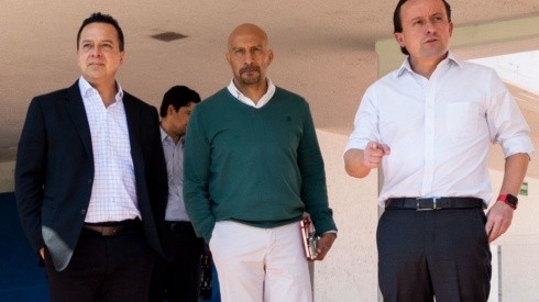 Víctor Velázquez, Oscar Pérez y Mikel Arriola se reunieron en La Noria.