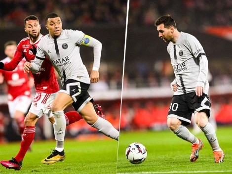 La conexión Messi-Mbappé dio frutos: PSG derrotó agónicamente a Brest