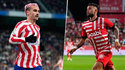 Antoine Griezmann y Valentín Castellanos, dos de los protagonistas que, de no mediar imponderables, estarán en el Girona vs. Atlético de Madrid.