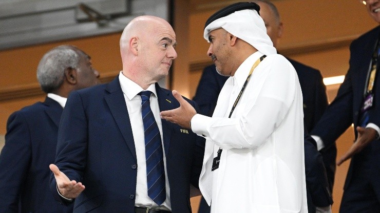 Gianni Infantino durante la Copa del Mundo de Qatar. Años antes, habría sido investigado por el país anfitrión.