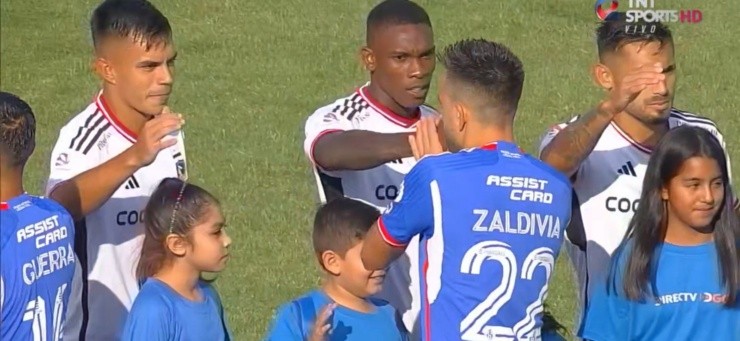 Matías Zaldivia y su reencuentro con sus ex compañeros | Foto: Captura TNT 