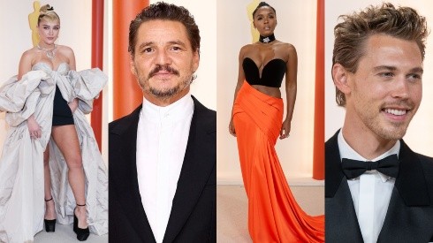 Algunas de las figuras que desfilaron por la alfombra roja de los Premios Oscar 2023.