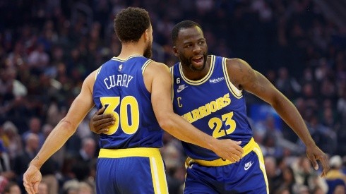 Stephen Curry (left) and Draymond Green.