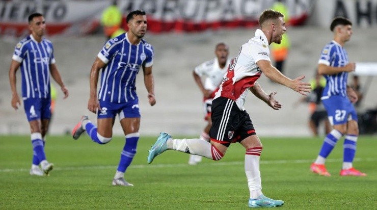 Beltrán, la figura ante Godoy Cruz. (Foto: Getty)