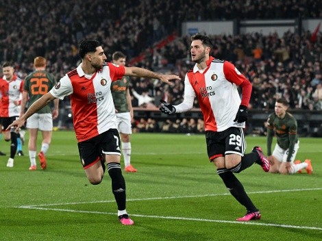 Santi Giménez marca un golazo para adelantar al Feyenoord ante Shakthar