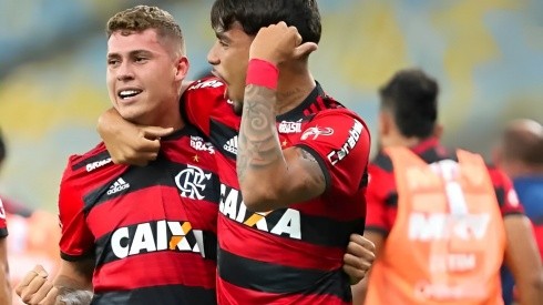 Matheus Sávio e Lucas Paquetá - Foto: Alexandre Vidal/Flamengo
