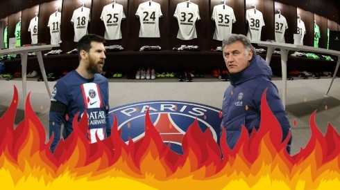 El vestuario de PSG, en llamas, con un rumor de pelea entre Messi y Galtier.