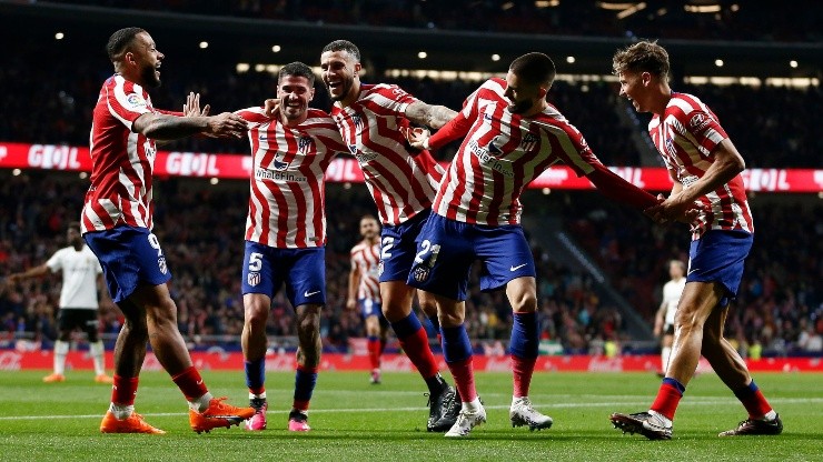 Atlético de Madrid celebra.