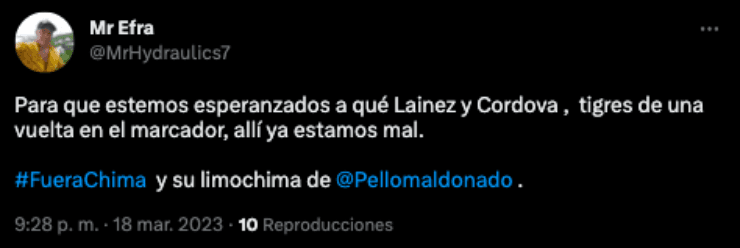 Comentarios contra Diego Lainez | Twitter