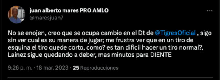 Comentarios contra Diego Lainez | Twitter