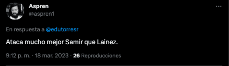 Comentarios contra Diego Lainez | Twitter
