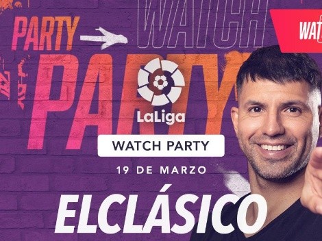 ¿Cómo ver el Watch Party del Kun Agüero de "El Clásico" entre Barcelona y Real Madrid?