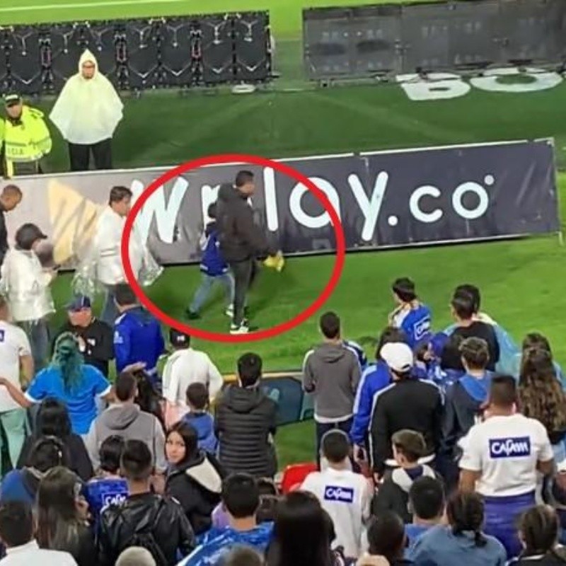 Triste maltrato de hinchas de Millonarios a un niño por insólita razón