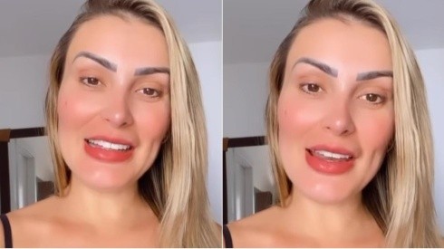 Andressa Urach talks about her relationship with her ex-husband: "We decided to be friends" .  Photos: reproduction / official instagram of the model.