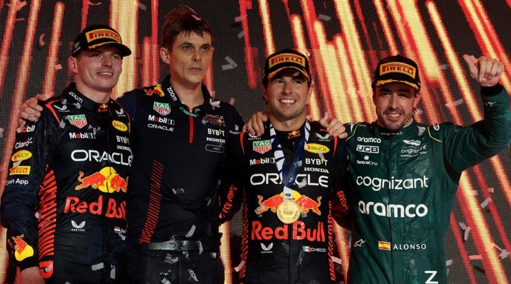 El podio fue ocupado por los mismos pilotos en las dos primeras jornadas. (IMAGO)