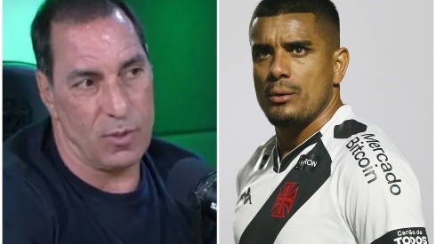Fotos: (Reprodução/Futbolaço Podcast/Daniel Ramalho/CRVG) - Edmundo 'arrumou confusão' com Léo Matos no Vasco