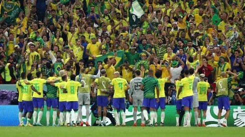 Brasil en festejo en Qatar 2022.
