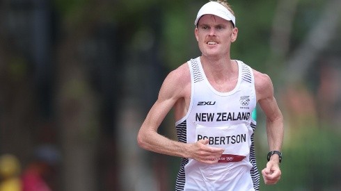 Zane Robertson, en el maratón olímpico de Tokio 2022