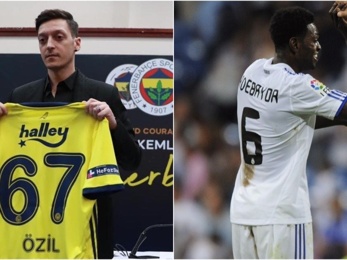 Ozil's No.67 and other great players' random shirt numbers