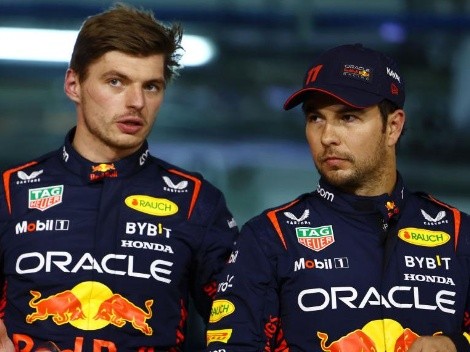 La actitud de Verstappen con Checo Pérez tras la entrega de premios en el GP de Arabia Saudita