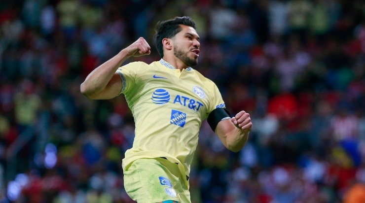 GUADALAJARA, MEXICO - MARZO 18: Henry Martin del America en festejo despues de anotar el cuarto gol de su equipo durante el juego de la jornada 12 del Torneo Clausura 2023 de la Liga BBVA MX en el Estadio AKRON el 18 de marzo de 2023 en Guadalajara, Mexico. (Foto: Alfredo Moya/JAM MEDIA)