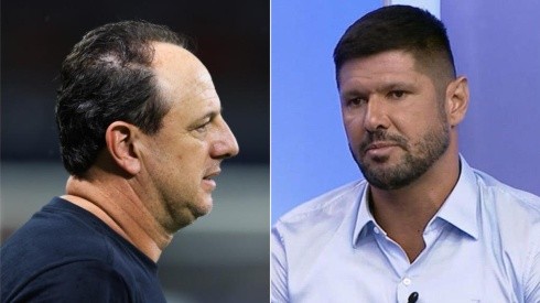 Foto 1: Marcello Zambrana/AGIF / Foto 2: Reprodução/ESPN - Rogério Ceni vive período conturbado no SPFC.