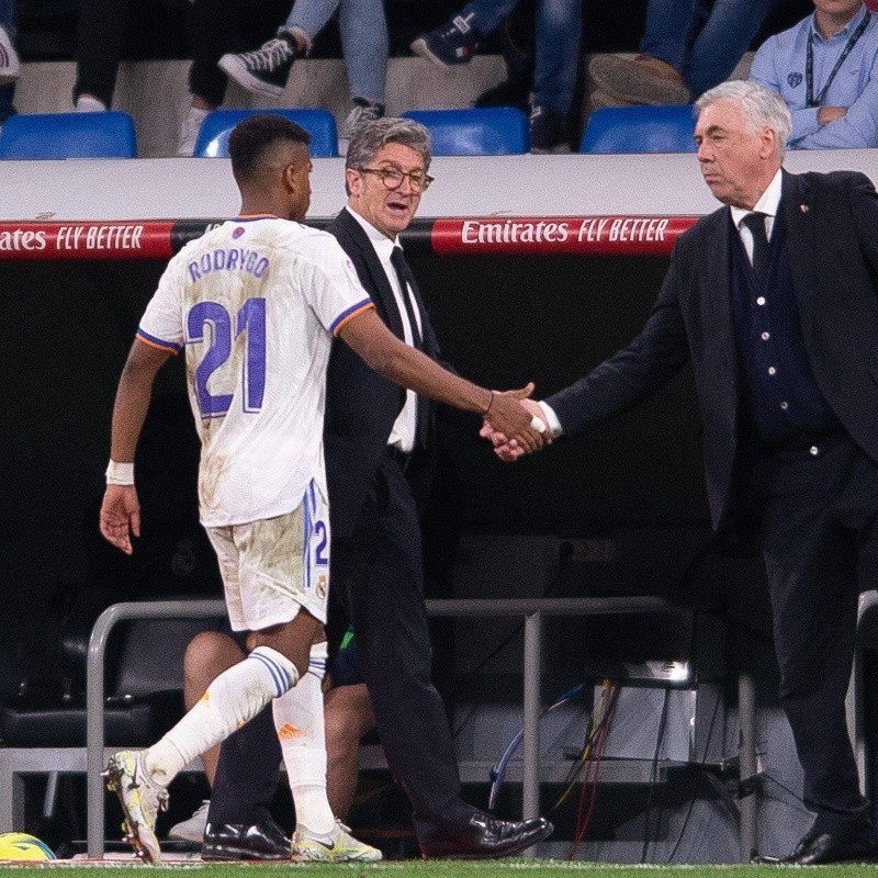 Rodrygo se mostró abierto a recibir a Ancelotti en la Selección de Brasil