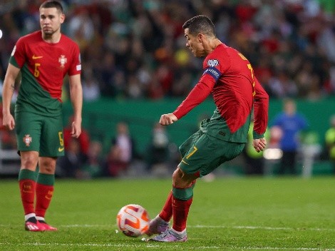 Cristiano Ronaldo siempre se transforma con Portugal: anotó golazo de tiro libre