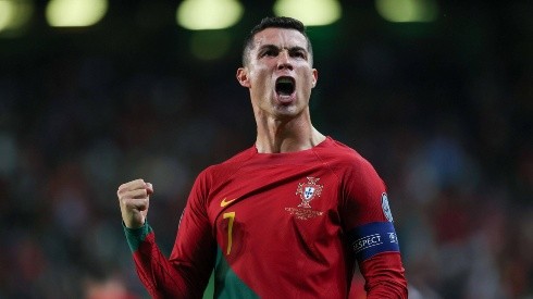Cristiano Ronaldo en festejo con Portugal.