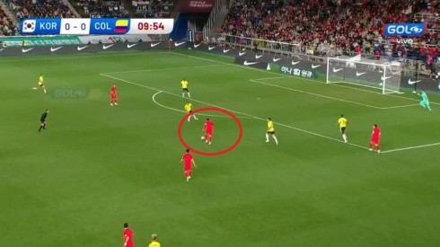 Increíble error defensivo de Colombia y Son pone el primero para Corea del Sur