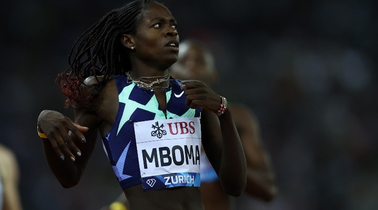 Christine Mboma, subcampeona olímpica en Tokio 2020 en los 200 metros (Getty)
