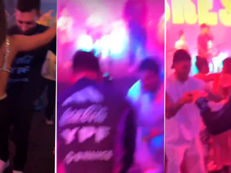 VIDEO VIRAL | ¡Y al final bailó! Messi, Anto Roccuzzo, De Paul y Tini al ritmo de la T y la M en una fiesta
