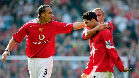 Cristiano Ronaldo en su primera etapa en Manchester United.