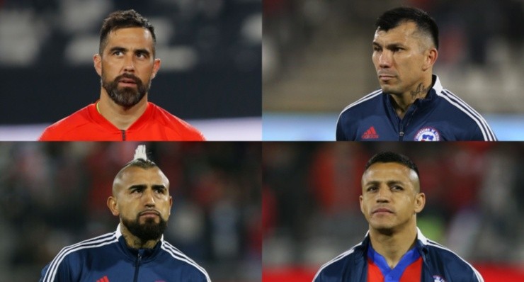 Claudio Bravo Gary Medel Arturo Vidal Alexis Sánchez Selección Chilena