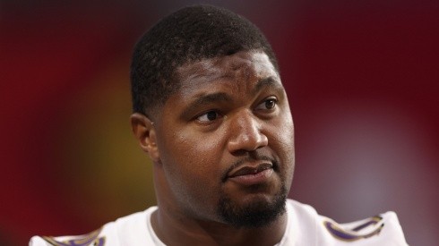Calais Campbell with the Baltimore Ravens