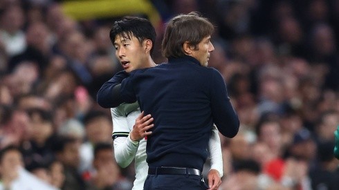 Heung-min Son y Antonio Conte, en Tottenham.