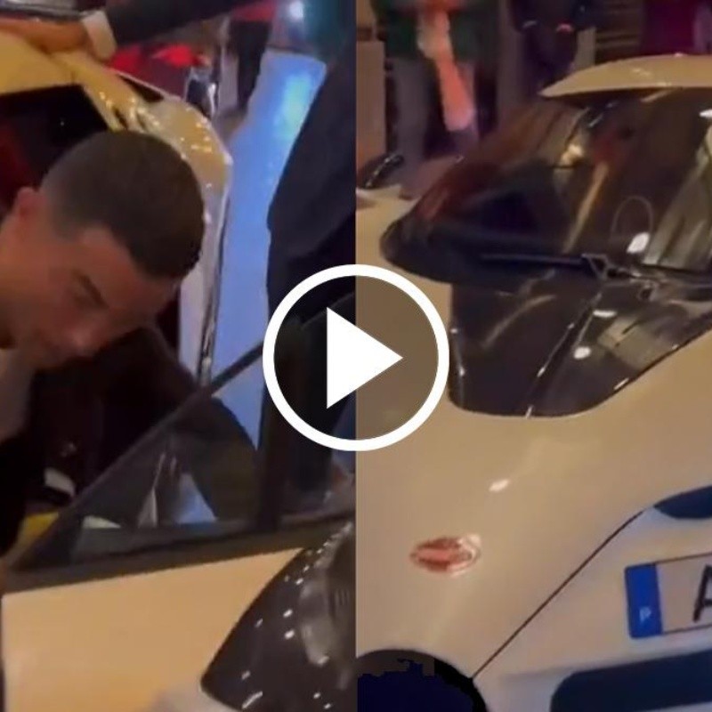 Cristiano Ronaldo sacó a relucir su Bugatti MÁS COSTOSO por las calles de MADRID junto a Georgina