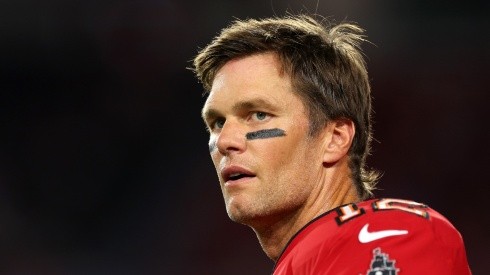 Tom Brady playing for the Tampa Bay Buccaneers in the NFL