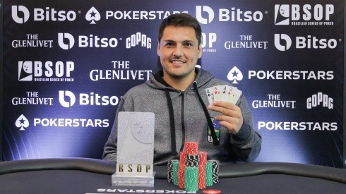 Thiago Grigoletti venceu torneio de poker no primeiro dia de BSOP (Foto: Divulgação/BSOP)