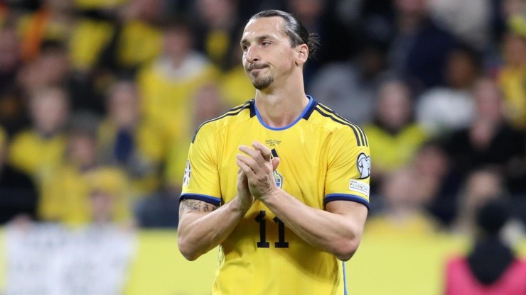 Zlatan Ibrahimovic con Suecia.