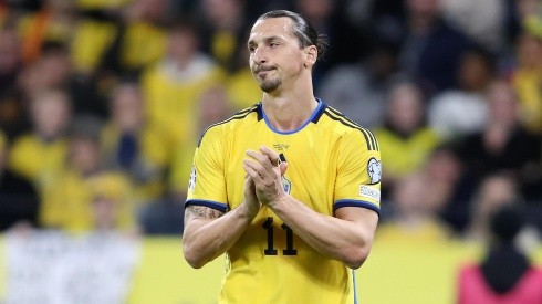 Zlatan Ibrahimovic con Suecia.