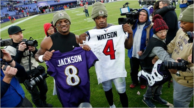 Deshaun Watson y Lamar Jackson (Foto: Todd Olszewski | Getty Images)