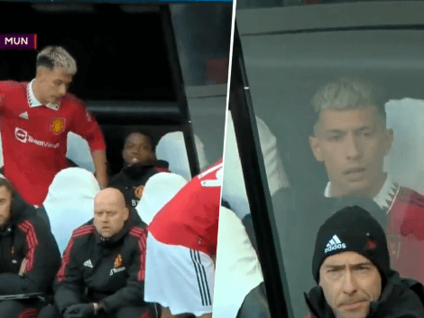 VIDEO | La furiosa reacción de Lisandro Martínez al ser reemplazado en Newcastle - Manchester United