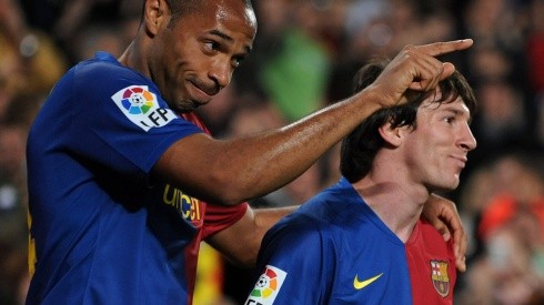 Foto: Jasper Juinen/Getty Images - Henry e Messi jogaram juntos no Barcelona