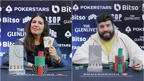 Regina Cassab e Pedro Oliveira venceram torneios no BSOP (Fotos: Divulgação/BSOP)