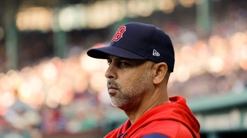 Manager Alex Cora of the Boston Red Sox