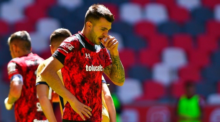 Triverio, en lamento, durante su última etapa en Toluca. (JAM Media)