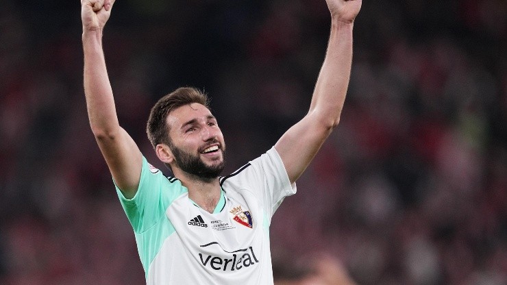 Festejo de Jon Moncayola, de Osasuna.