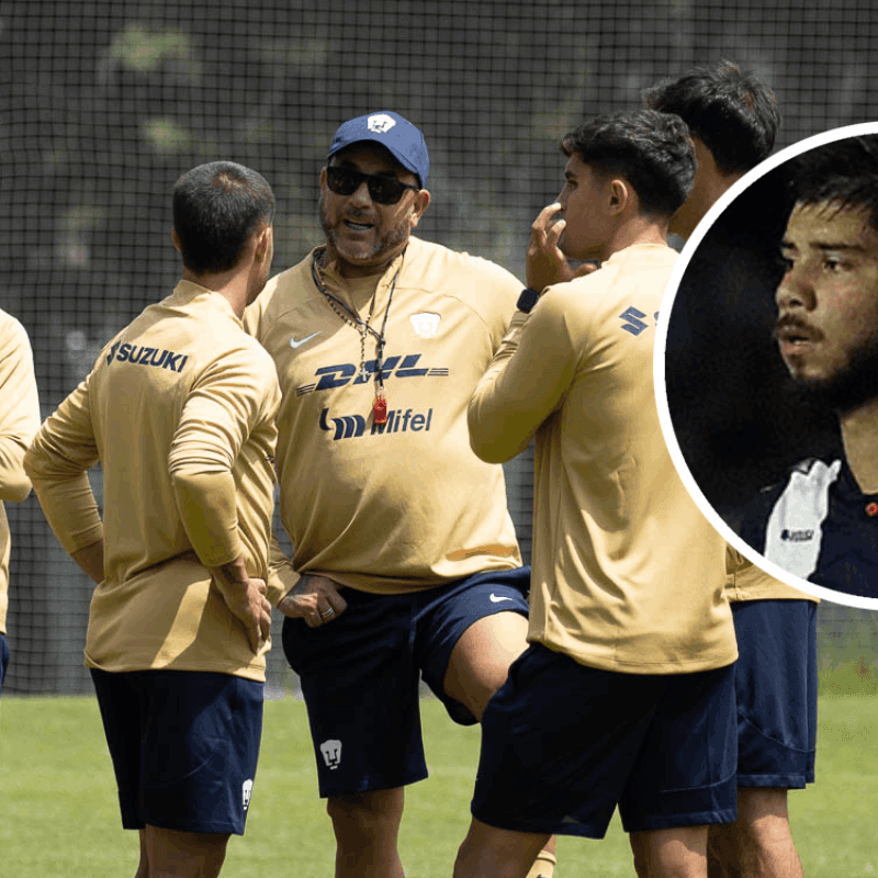 Mohamed incluyó a su hijo de 23 años en el cuerpo técnico de Pumas