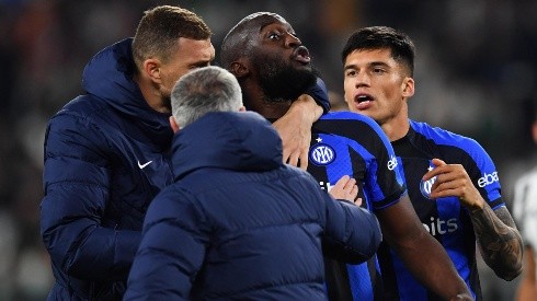 Romelu Lukaku reaccionó contra los hinchas de la Juventus que lo insultaron durante el partido por la Semifinal de ida de la Copa Italia.